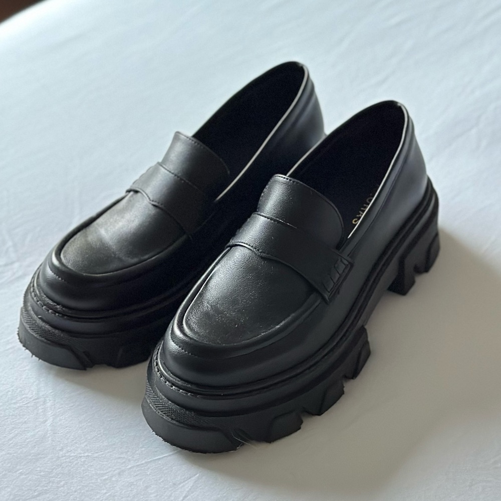 ALOHAS Trailblazer Black Leather Loafers